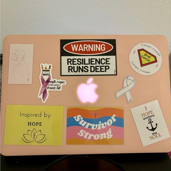 Cancer Journey Sticker Book + Cancer Ribbon 3” Sticker - Picture 4 of 10